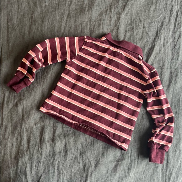 2 for $10 - H&M Cotton Striped Rugby Shirt Toddler Size 3/4 - Picture 8 of 9